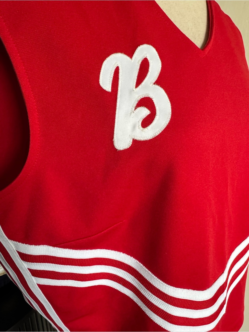 Varsity Red Cheer Shell Tank Top - Picture 3 of 5